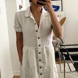 Aritiza WILFRED White Button Down Dress